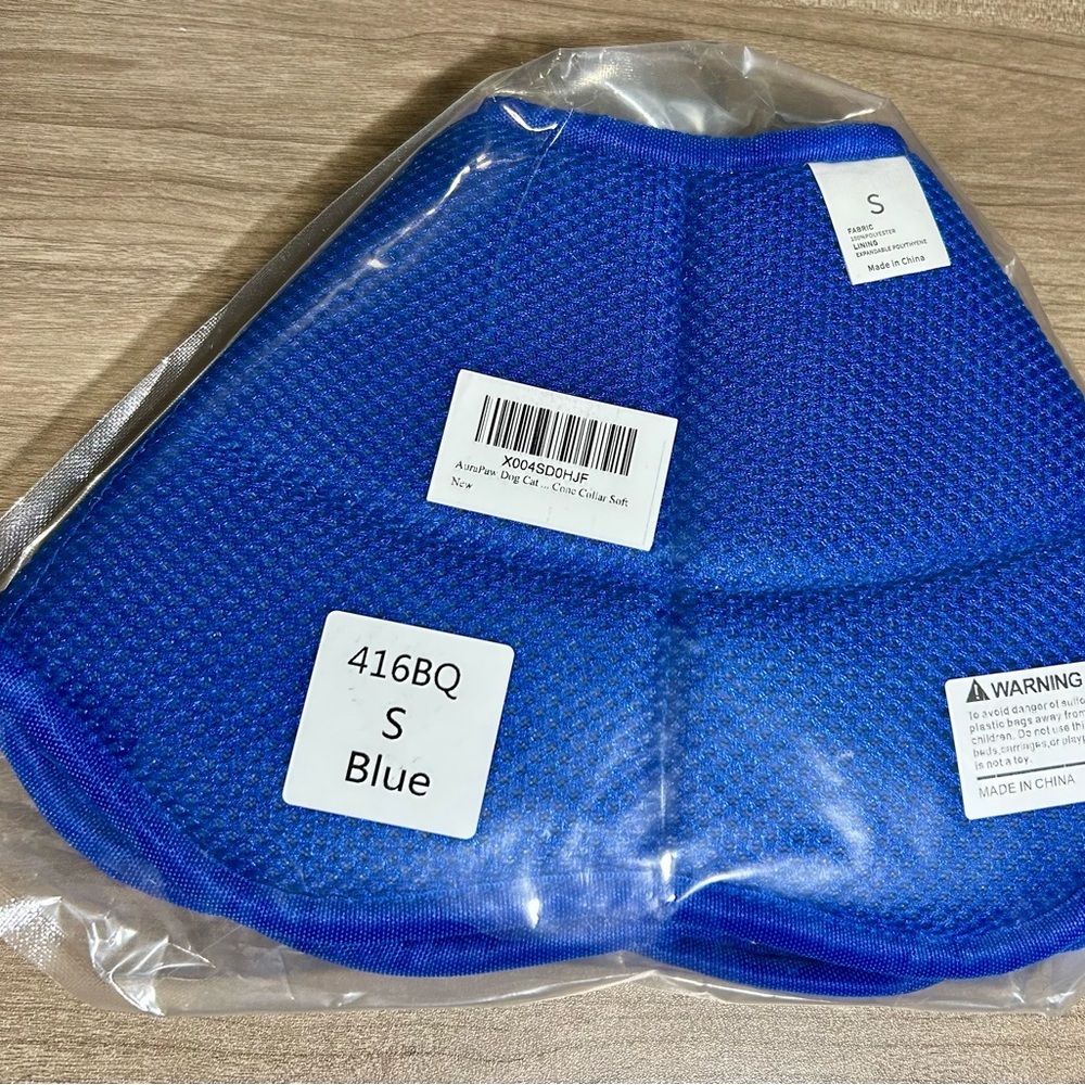💙 AuraPaw Soft Recovery Cone – Size S – Adjustable, Breathable, Gentle for Pets - Picture 6 of 7